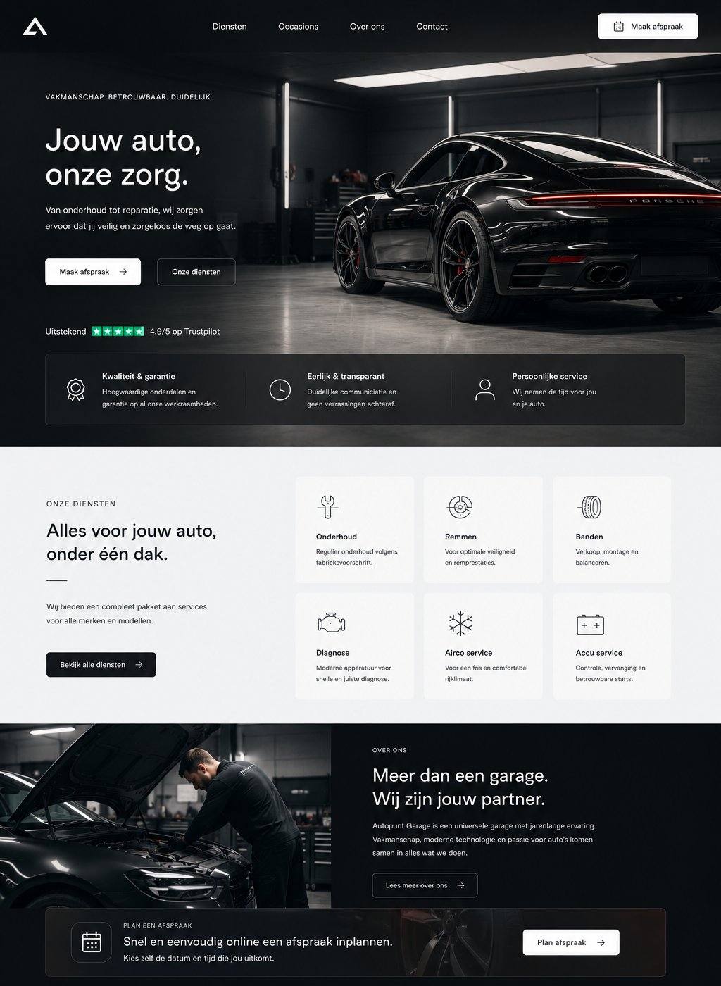 Website van Garage